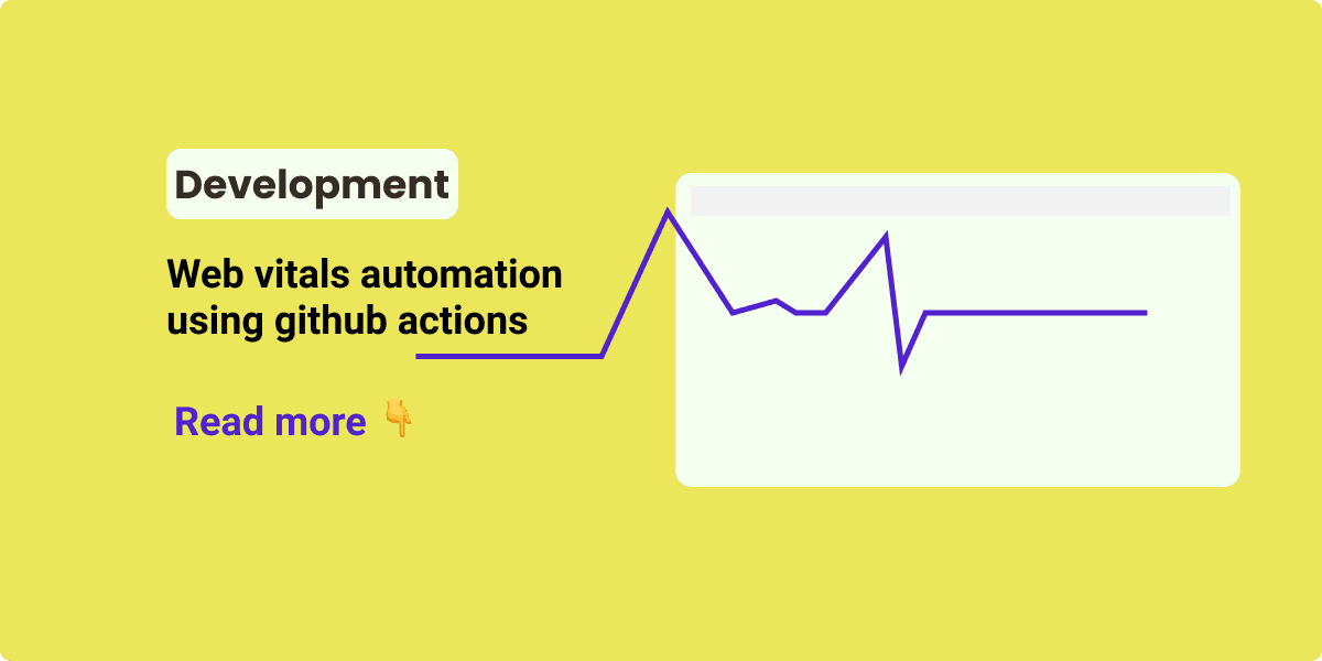 Web vitals automation using github actions